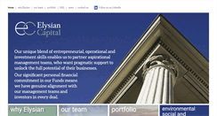 Desktop Screenshot of elysiancapital.com